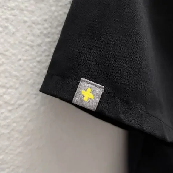 FIGS Casma Scrub Top Women’s XS Black V-Neck Medical Nurse Healthcare Uniform - Picture 6 of 7